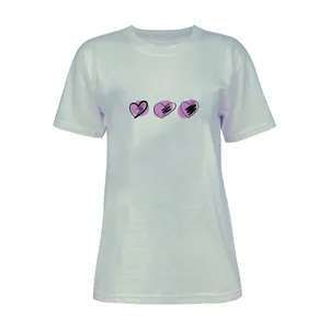 تی شرت آستین کوتاه زنانه مدل قلب کد K99 T