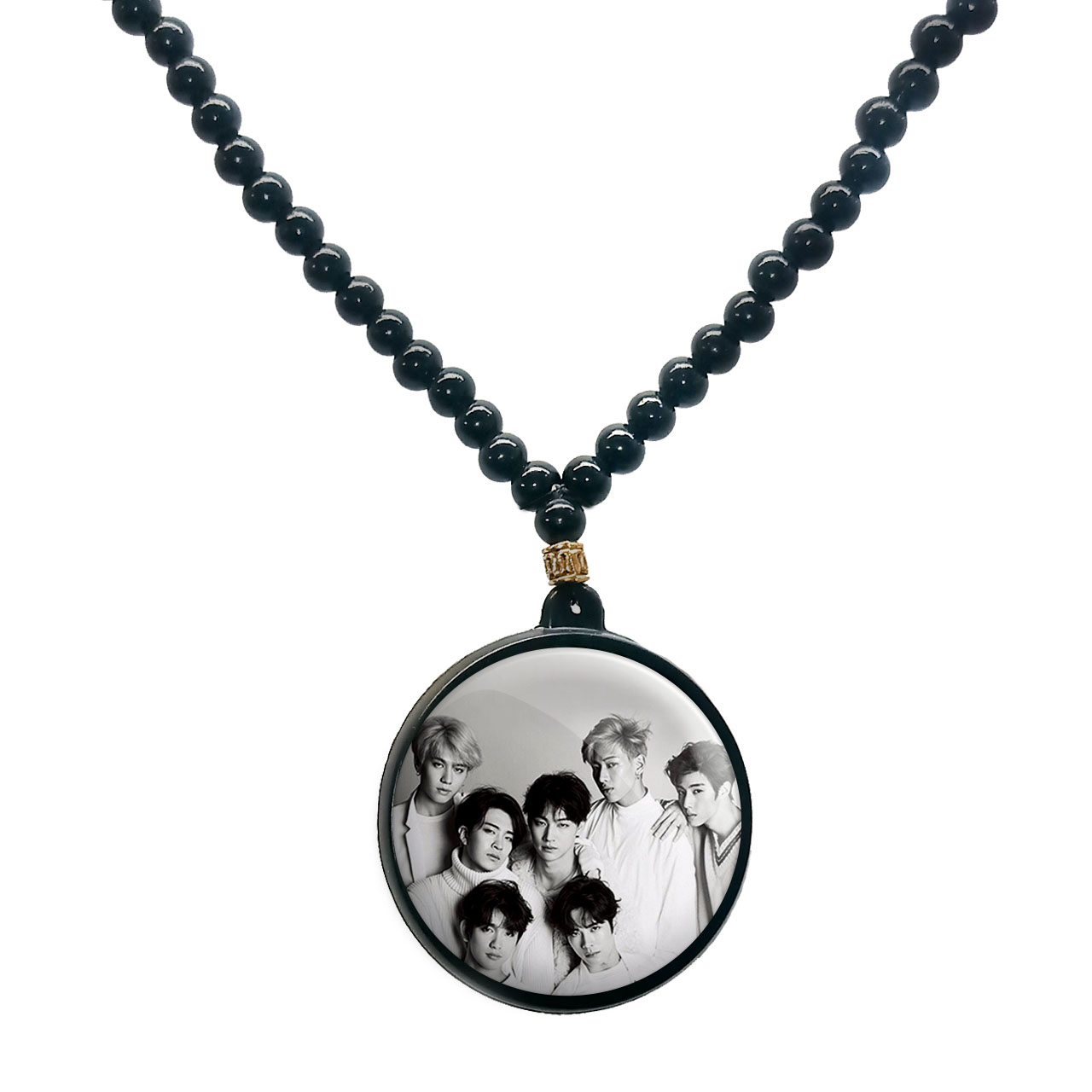 گردنبند پرمانه طرح GOT7 کد pmd.19025 مدل دو طرفه