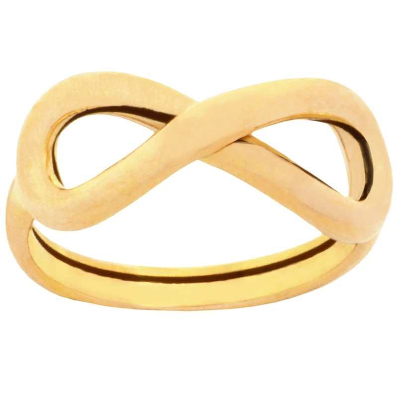 انگشتر طلا 18 عیار زنانه طلای مستجابی مدل بی نهایت سایز 55