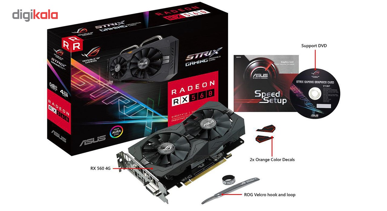 Asus radeon rx 2025 560 4gb gddr5