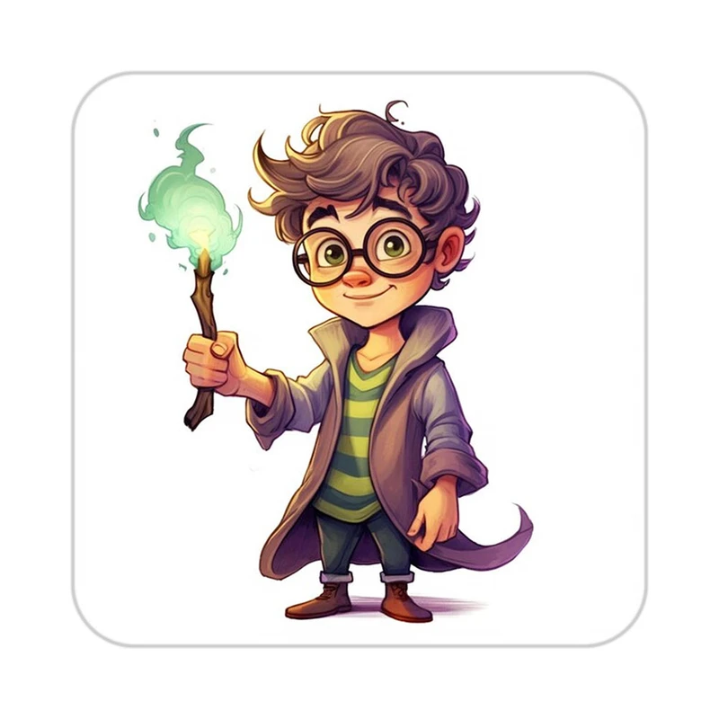 زیر لیوانی کاکتی طرح هری پاتر Harry Potter مدل mp41856