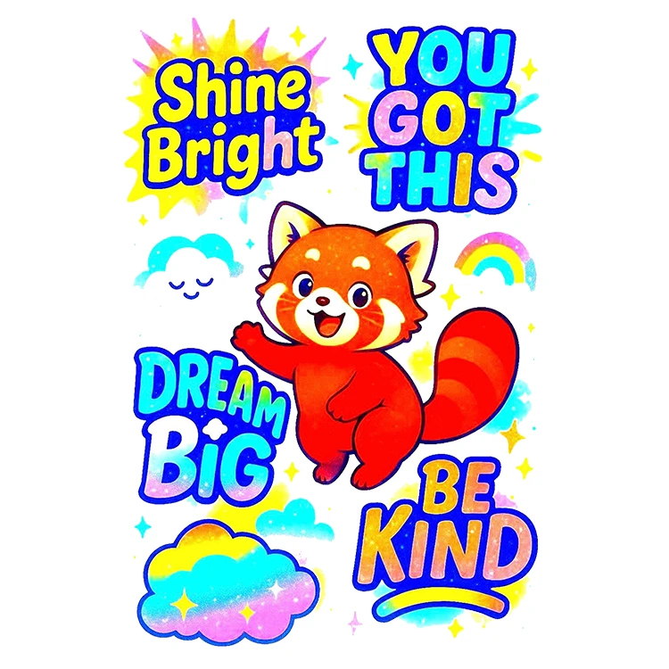 استیکر پارچه و لباس پاد آفرین مدل کارتونی کد S1288