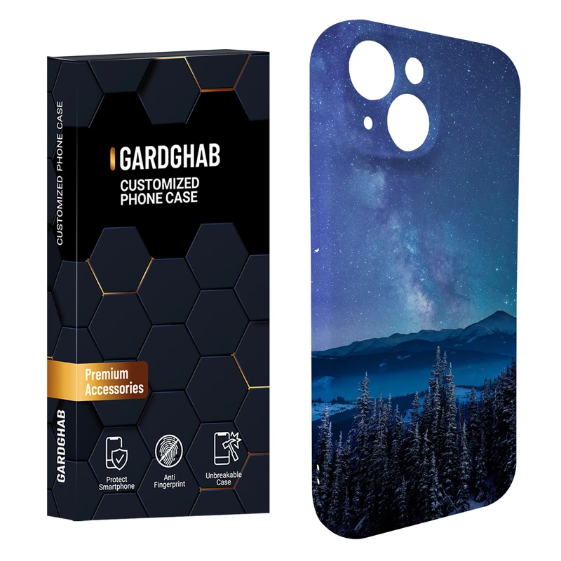 کاور گاردقاب مدل منظره و طبیعت مناسب برای گوشی موبایل اپل iPhone15 plus