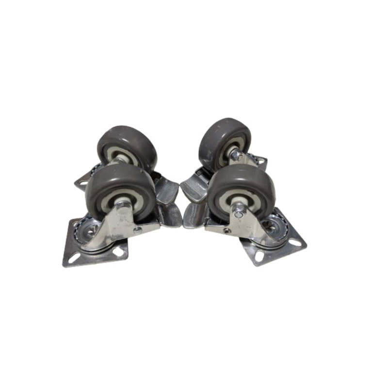 چرخ کفی‌ ترمزدار مدل T101 مجموعه 4 عددی