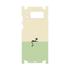 MAHOOT Minimal Internet Cat Icon-FullSkin Cover Sticker for Samsung Galaxy Z Flip3 5G