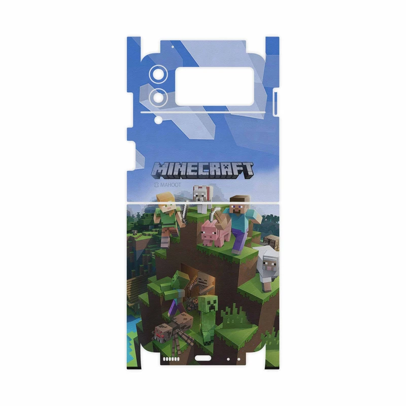 برچسب پوششی ماهوت مدل Minecraft-Game-FullSkin مناسب برای گوشی موبایل سامسونگ Galaxy Z Flip3 5G
