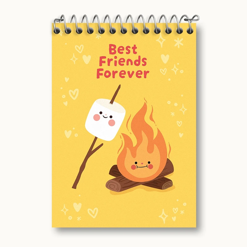 دفتر یادداشت 50 برگ خندالو مدل Best Friends کد N225