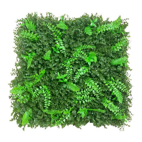 چمن مصنوعی مدل شمشادی دورنگ ضدآفتاب سایز 50×50 سانتی متر