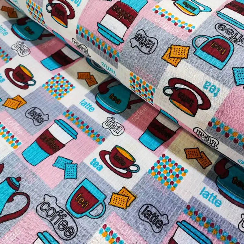 پارچه آشپزخانه طرح قهوه