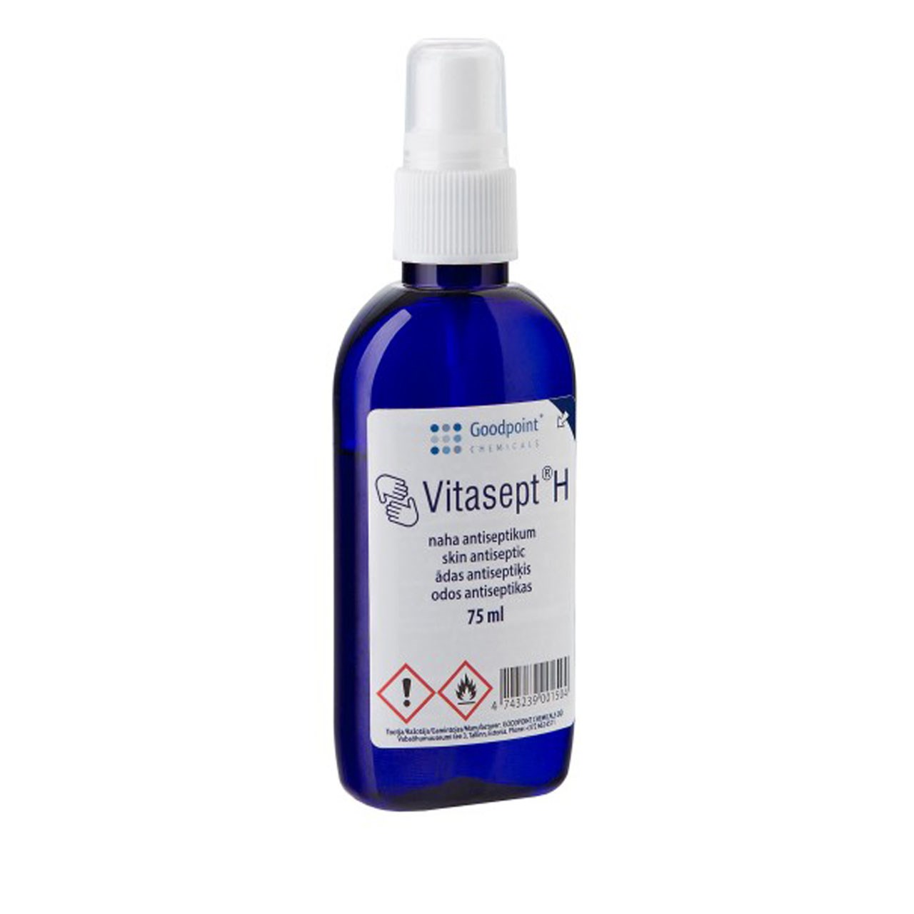 محلول ضدعفونی کننده گودپوینت مدل Vitasept H حجم 150 میلی لیتر
