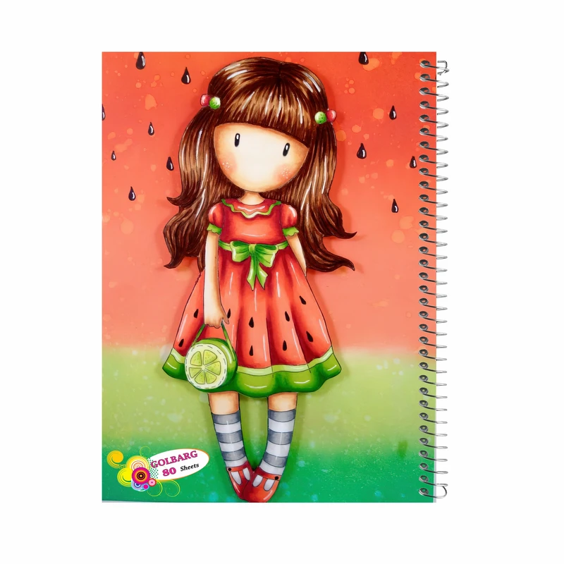 دفتر مشق 80 برگ گلبرگ طرح دختر روسی کد 801022
