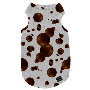 لباس سگ و گربه 27 طرح Bubble Chocolate کد MH695 سایز S