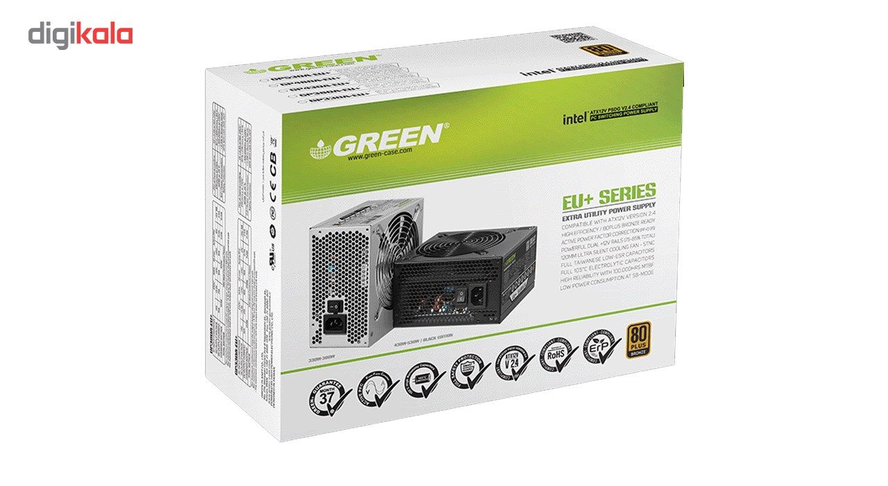 منبع تغذیه کامپیوتر گرین مدل GP330A-EU-PLUS main 1 3