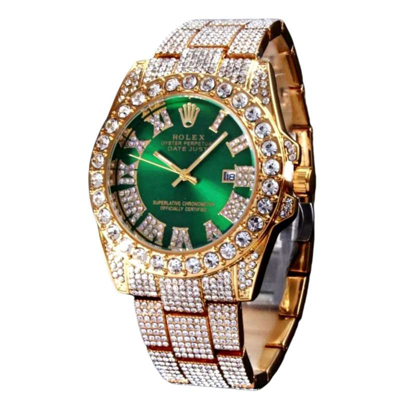 ساعت مچی عقربهای مردانه مدل فول نگین دیت کد TG ساعت مچی عقربهای مردانه مدل فول نگین دیت کد TG