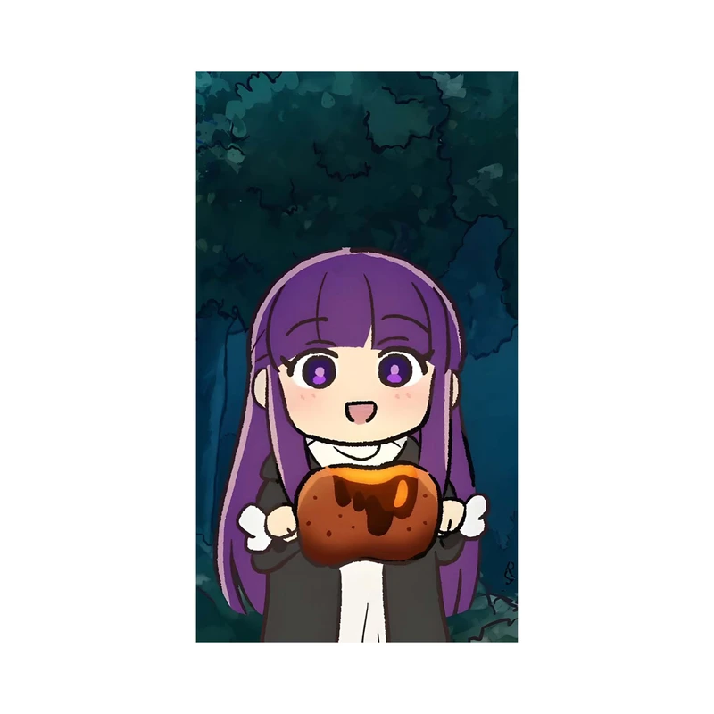 استیکر لپ تاپ و موبایل مدل انیمه طرح فرن فریرن فراتر از پایان سفر Fern Frieren Beyond Journey's End کد 4402