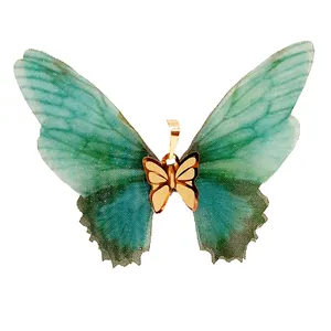 آویز گردنبند طلا 18 عیار زنانه مدل  پروانه کادویی کد 68-180