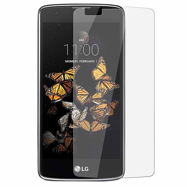 محافظ صفحه نمایش شیشه ای 9 اچ برای گوشی LG K8 محافظ صفحه نمایش شیشه ای 9 اچ برای گوشی LG K8