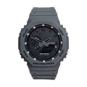 ساعت مچی عقربه‌ای کوارتز مدل دو زمانه کرنومتر دار کد GA-GY