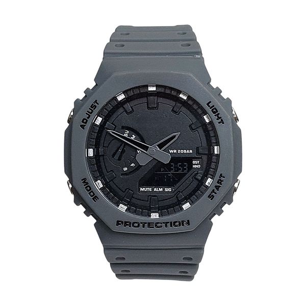 ساعت مچی عقربه‌ای کوارتز مدل دو زمانه کرنومتر دار کد GA-GY