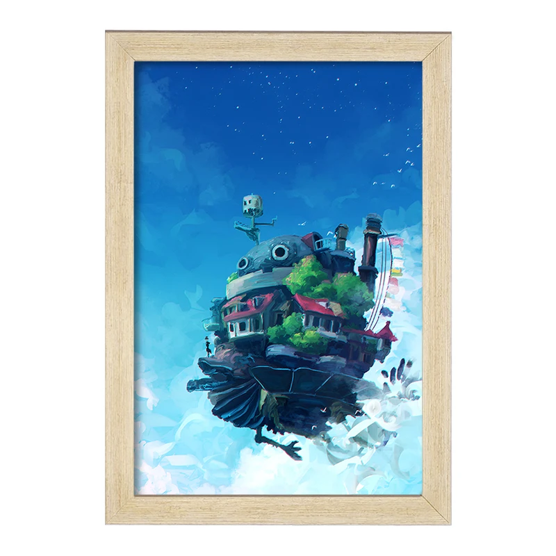 تابلو خندالو مدل انیمه قلعه متحرک هاول کد F9066