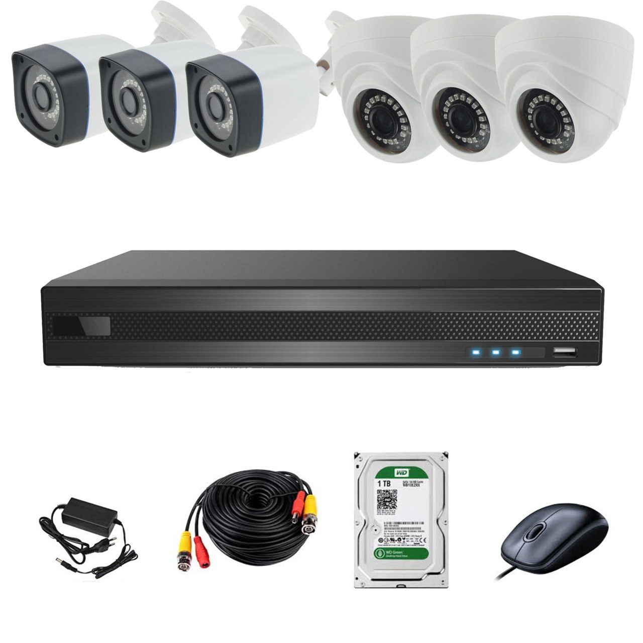 سیستم امنیتی ای اچ دی فوتون کاربری مسکونی فروشگاهی 6 دوربین
