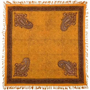 سفره قلمکار اعلا اثر نرگس‌ خانی سایز 100 × 100 سانتی‌متر  مدل 00 - 11