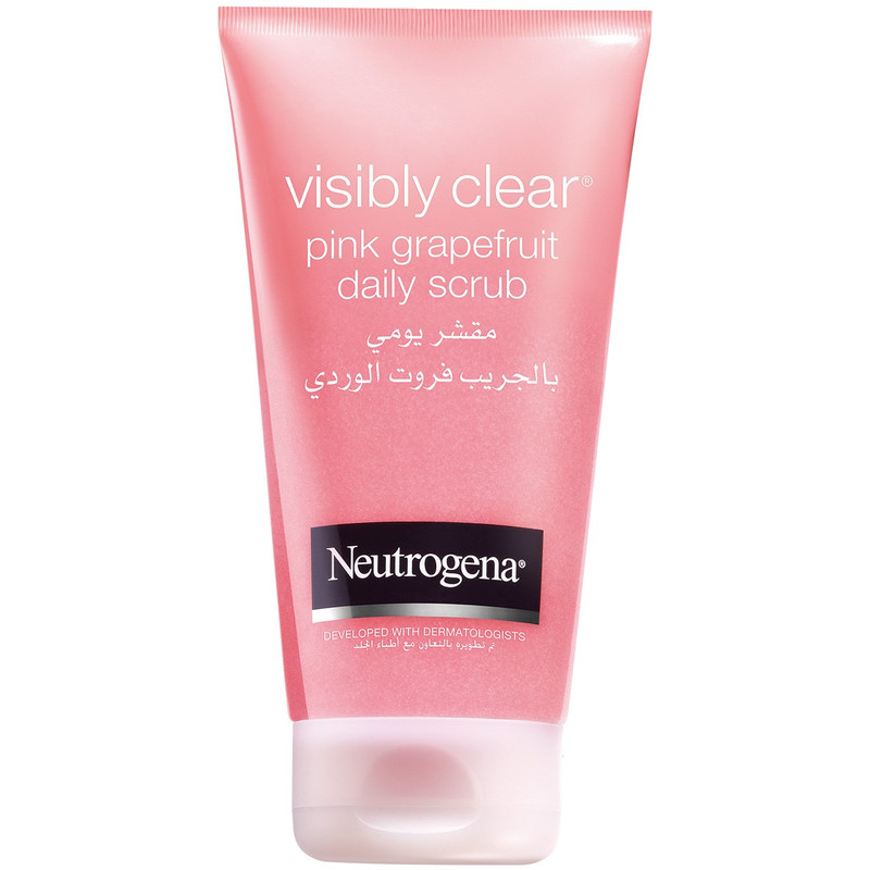 اسکراب لایه بردار پوست نوتروژینا سری Visibly Clear مدل Pink Gerapefruit حجم 150 میلی لیتر اسکراب لایه بردار پوست نوتروژینا سری Visibly Clear مدل Pink Gerapefruit حجم 150 میلی لیتر