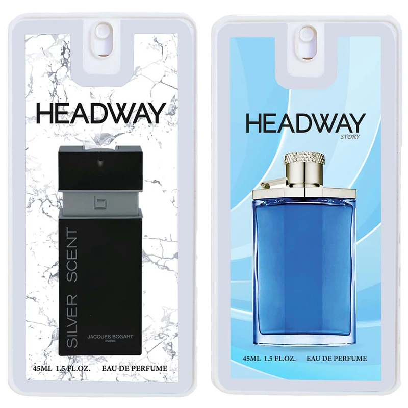 عطر جیبی مردانه هدوی مدل سیلور سنت و دانهیل دیزایر بلو حجم 45 میلی لیتر مجموعه 2 عددی