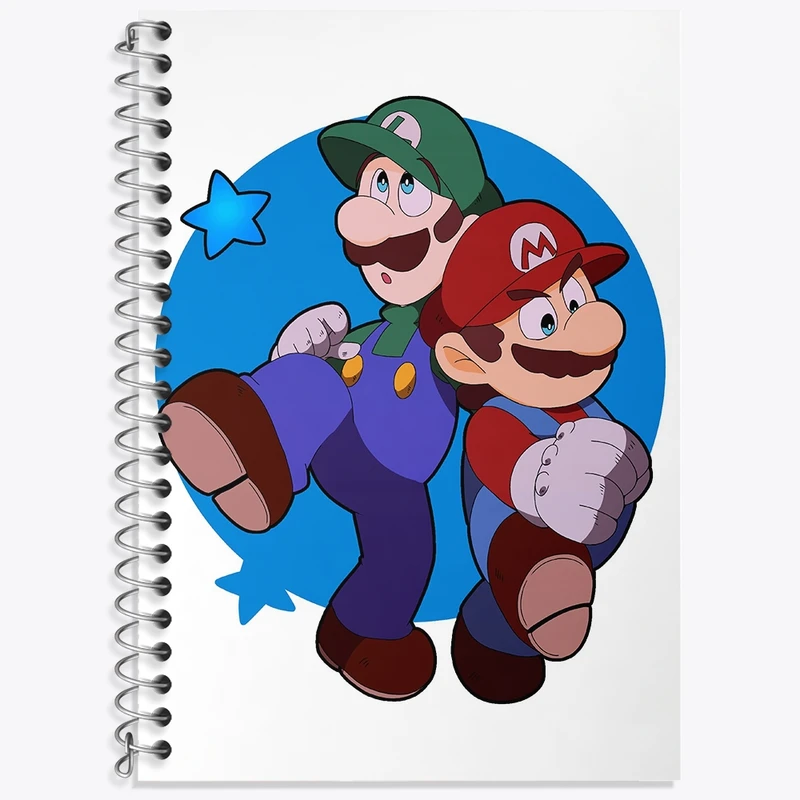 دفتر لغت 50 برگ خندالو طرح (Mario) بازی سوپر ماریو کد 31519