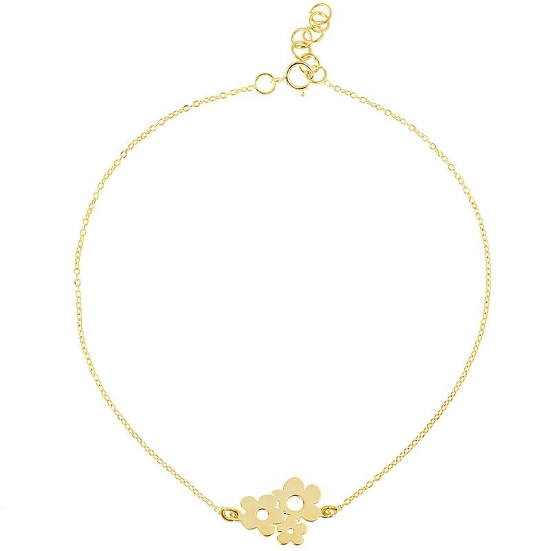 پابند طلا 18 عیار رزا مدل AK04