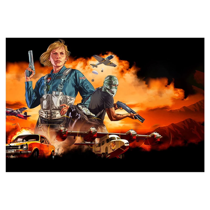 پوستر مدل GTA V کد 1758