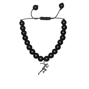 دستبند مهره ای هایکا طرح ورزشی دونده کد bd.ha 48