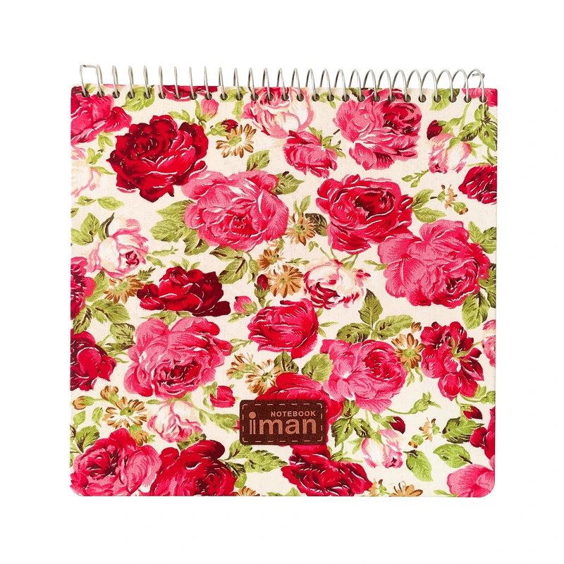 دفتر نقاشی 80 برگ ایمان مدل گل پارچه ای