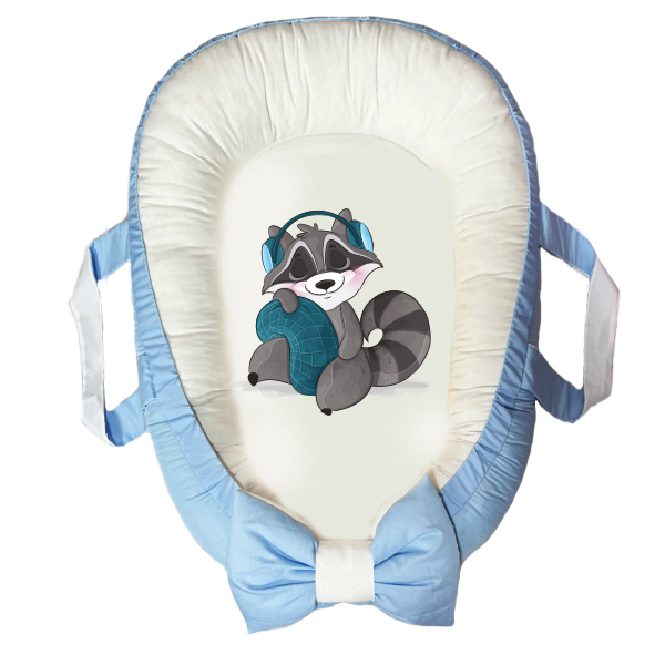 سرویس خواب سه تکه نوزاد مدل گارد محافظ دار طرح روباه کد 037