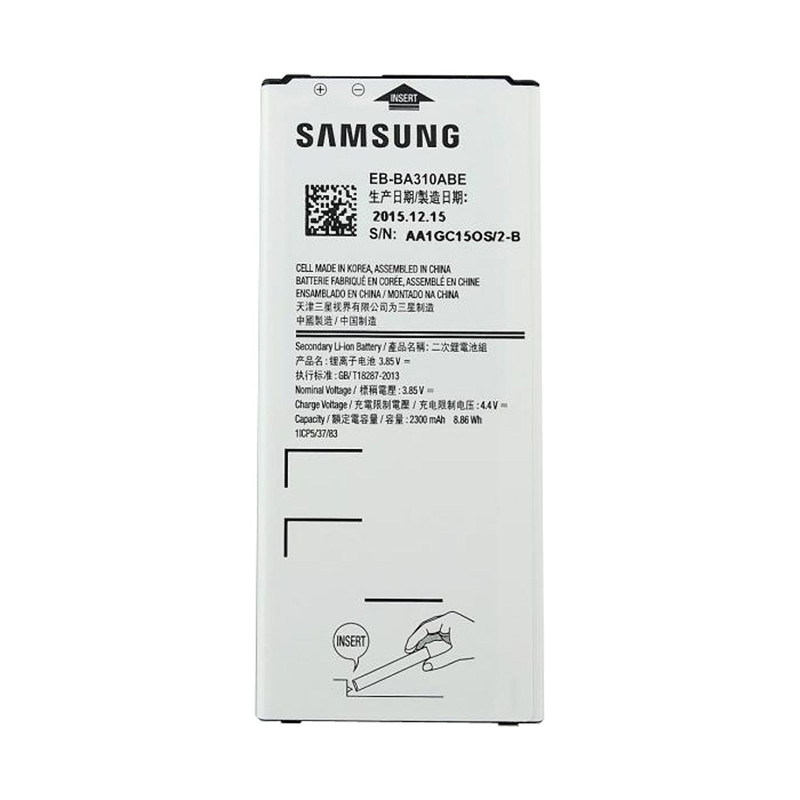 باتری موبایل مناسب برای سامسونگ مدل Galaxy A3 2016 با ظرفیت 2300mAh
