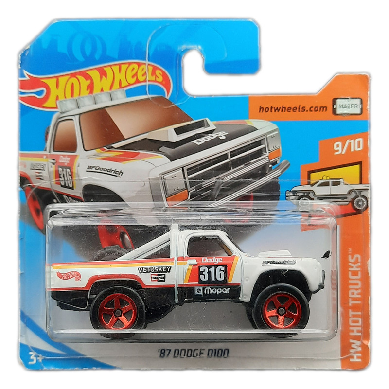 ماشین بازی هات ویلز مدل 87 DODGE D100 W