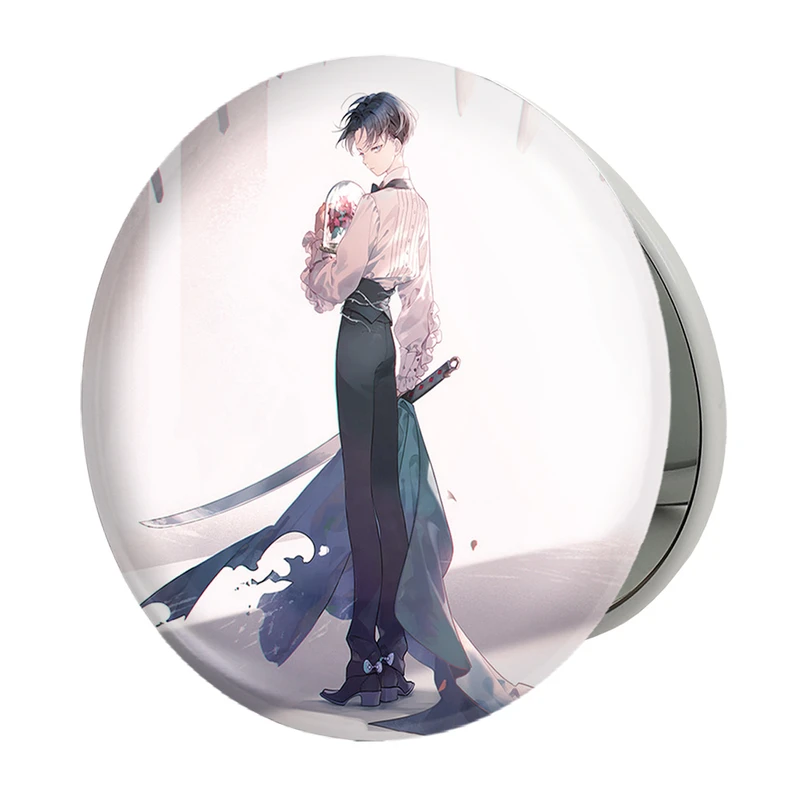آینه جیبی خندالو طرح لیوای انیمه اتک آن تایتان Attack on Titan مدل تاشو کد 18611 