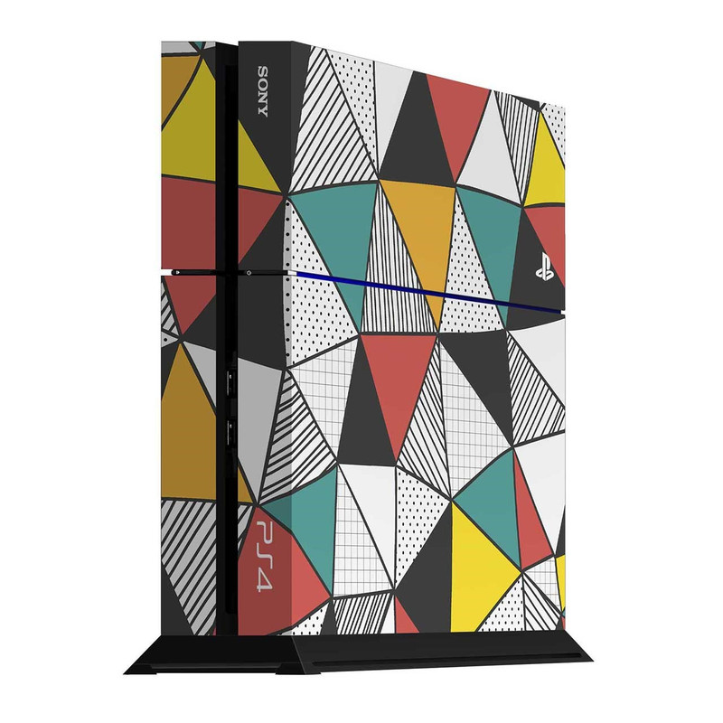 برچسب عمودی پلی استیشن 4 ونسونی طرح Triangular Geometric