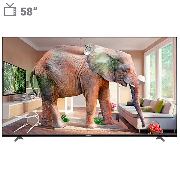 تلویزیون ال ای دی هوشمند دنای مدل K-58GFC سایز 58 اینچ