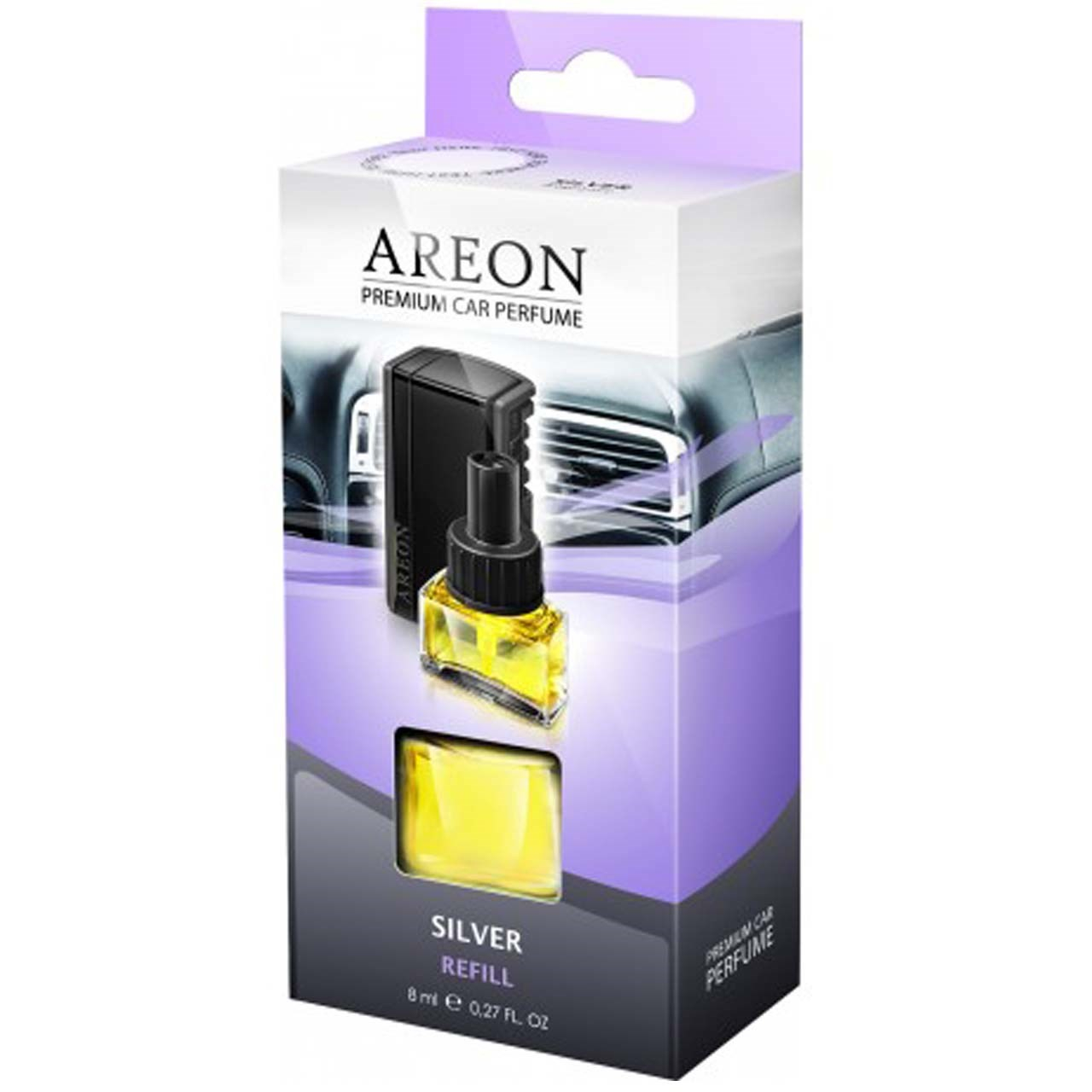 areon car perfume silver