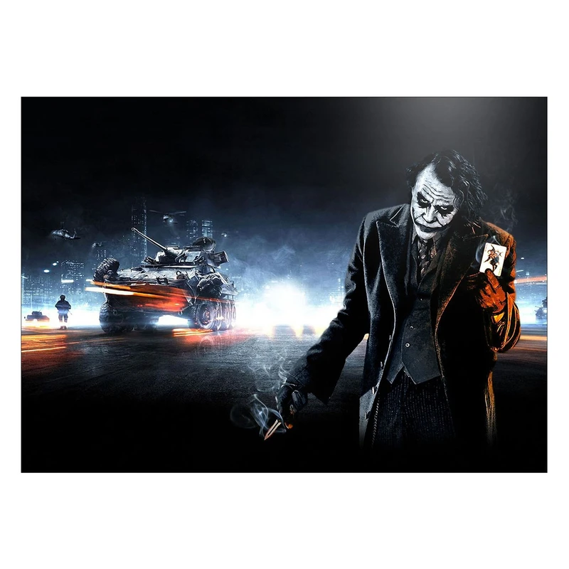 تابلو شاسی ونسونی طرح Joker is Leading A Tank سایز 30 × 40