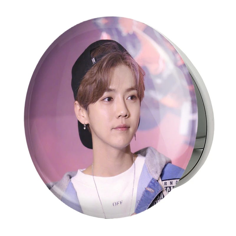 آینه جیبی خندالو طرح لوهان گروه اکسو EXO مدل تاشو کد 13539 