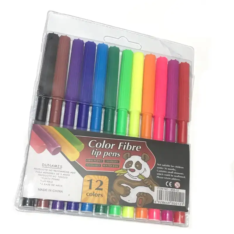 ماژیک رنگ آمیزی 12 رنگ مدل tip pens