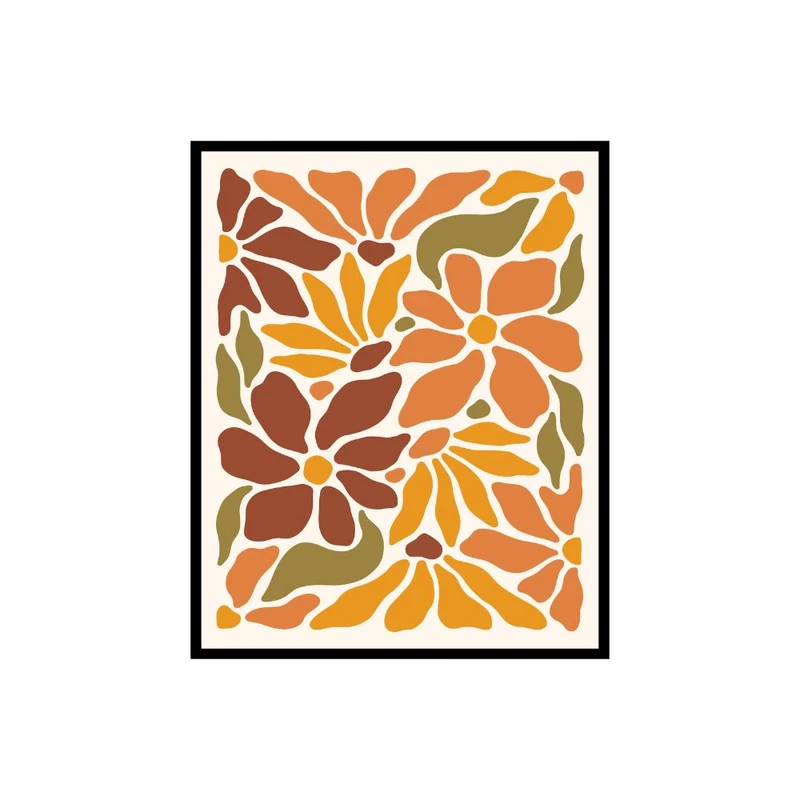 پوستر مدل چاپ گل 3