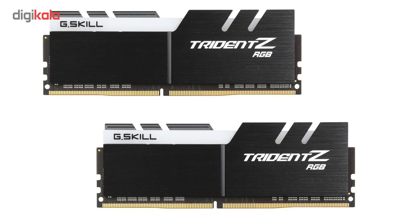 رم دسکتاپ DDR4 دو کاناله 3200 مگاهرتز CL16 جی اسکیل سری TRIDENT Z RGB ظرفیت 16 گیگابایت