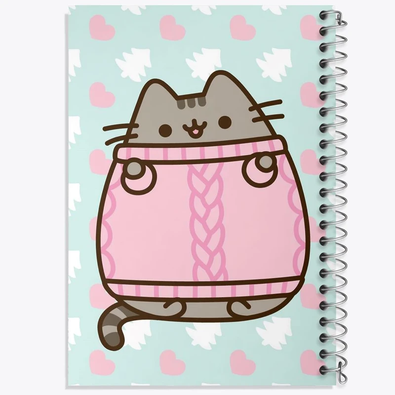 دفتر مشق 100 برگ خندالو طرح پوشین گربه بامزه کد 26597