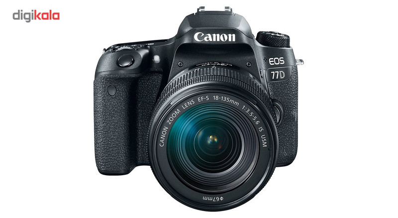 دوربین دیجیتال کانن مدل EOS 77D به همراه لنز 18-135 میلی متر IS USM