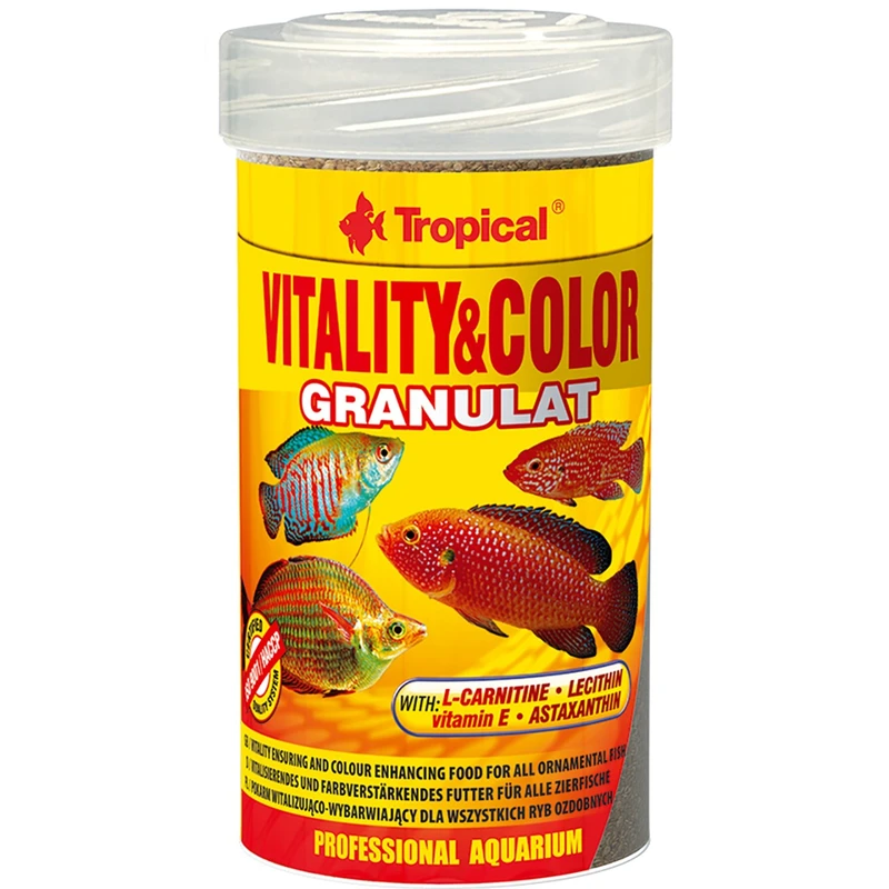 غذای ماهی تروپیکال مدل Vitality Color Granulat وزن 55 گرم