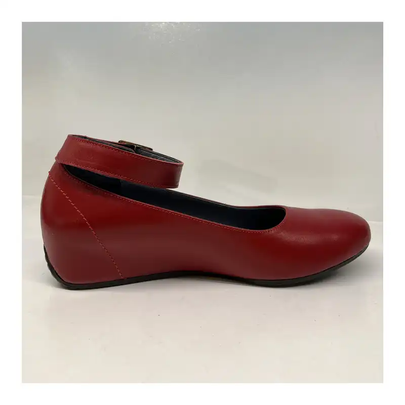 کفش روزمره زنانه سرزمین چرم کد 1552 رنگ قرمز