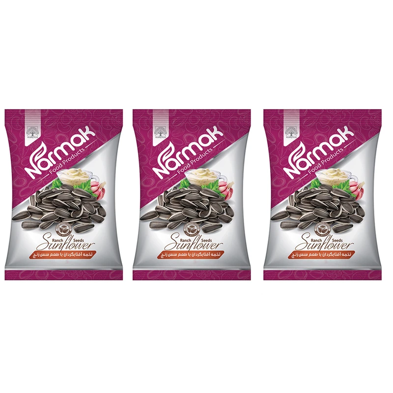 تخمه آفتابگردان با طعم سس رنچ نارمک - 300 گرم بسته 3 عددی
